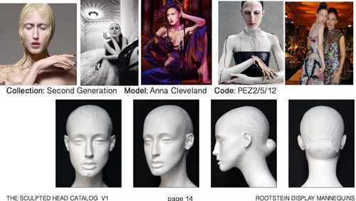 ANNA CLEVELAND (Pat ‘s Daughter) ADEL ROOTSTEIN MANNEQUIN HEAD SCULPTED HAIR