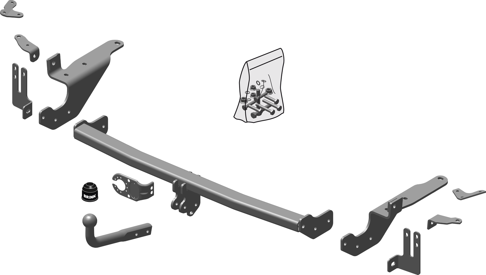 Brink Towbar for Toyota Rav4 Rav 4 20062013 Swan Neck Tow Bar eBay