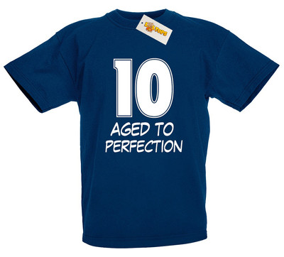 10 Aged To T-Shirt, 10th Birthday Gifts Presents for 10 Year Old Boys Girls