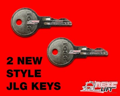 JLG BOOM LIFT & SCISSOR LIFT KEY SET OF 2 KEYS FITS NEW STYLE LOT TWO