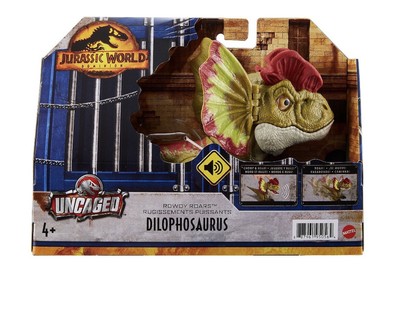 Jurassic World Dominion UNCAGED Rowdy Roars Dilophosaurus￼ NEW