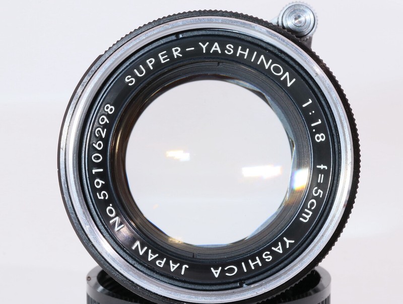 希少美品YASHICA SUPER YASHINON 5cm F/1.8 L39 Rare Yashica Super Yashinon 5cm F 1.8 Leica LTM39 Lens