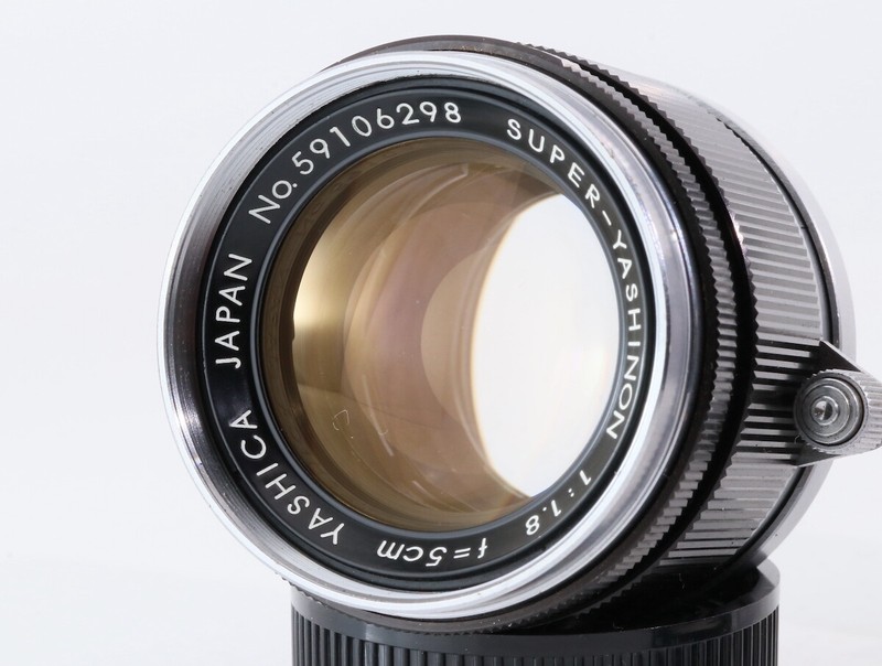 希少美品YASHICA SUPER YASHINON 5cm F/1.8 L39 Rare Yashica Super Yashinon 5cm F 1.8 Leica LTM39 Lens