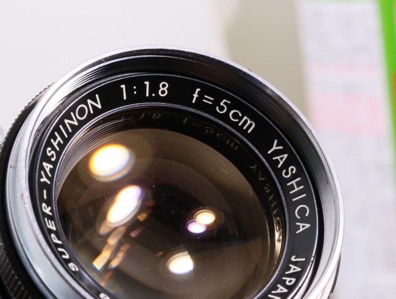 希少美品YASHICA SUPER YASHINON 5cm F/1.8 L39 Rare Yashica Super Yashinon 5cm F 1.8 Leica LTM39 Lens