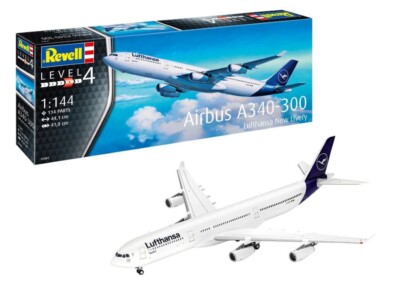 Revell-Germany 1/144 Airbus A340-300 Lufthansa Airliner  RMG3803-NEW