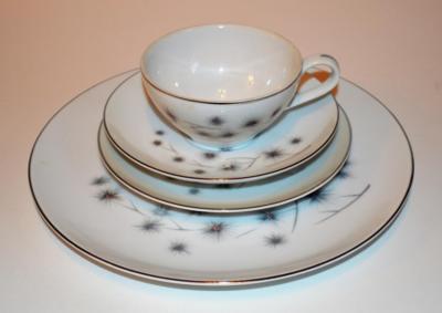 Creative Fine China Japan Platinum Starburst 1014 Pattern 4