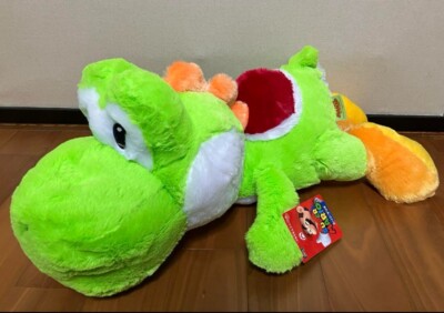 TAITO extra large Kuttari Yoshi Plush Super Mario Green 60cm - Japan Brand New