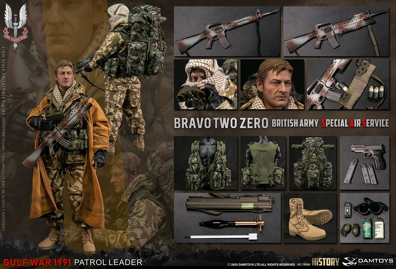 DAMTOYS 78098 1/6 Bravo Two Zero British Army SAS Patrol DAMTOYS 78098 1/6 Bravo Two Zero British Army SAS Patrol