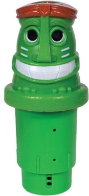 GAME 12034-BB Solar Light Up Tiki Chlorinator, Green for all size pools new