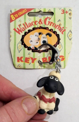 WALLACE & GROMIT Keychain 1989 Figure Shaun The Sheep VIVID IMAGINATIONS keyring