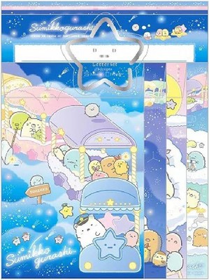 San-X Sumikkogurashi Letter Set ''Starry Sky'' 7.5×5.6in LH73301