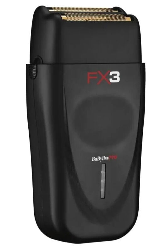 BaBylissPRO FX3 Black Double Foil Cordless Professional High Speed Shaver FXX3SB
