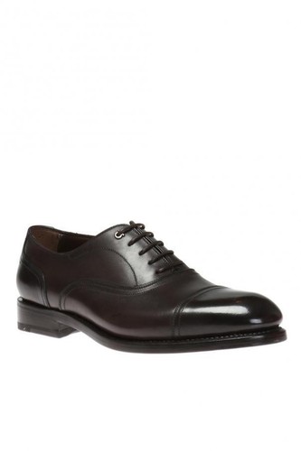 

Мужские оксфорды Salvatore Ferragamo Baron Stone Calf США 8 E, Черный