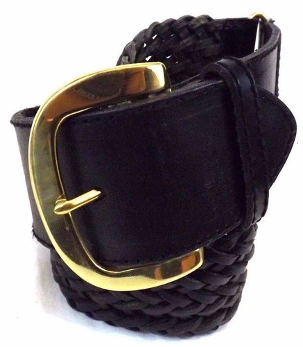 Liz Claiborne Genuine Bonded Leather Tan Belt With Gold Tone 