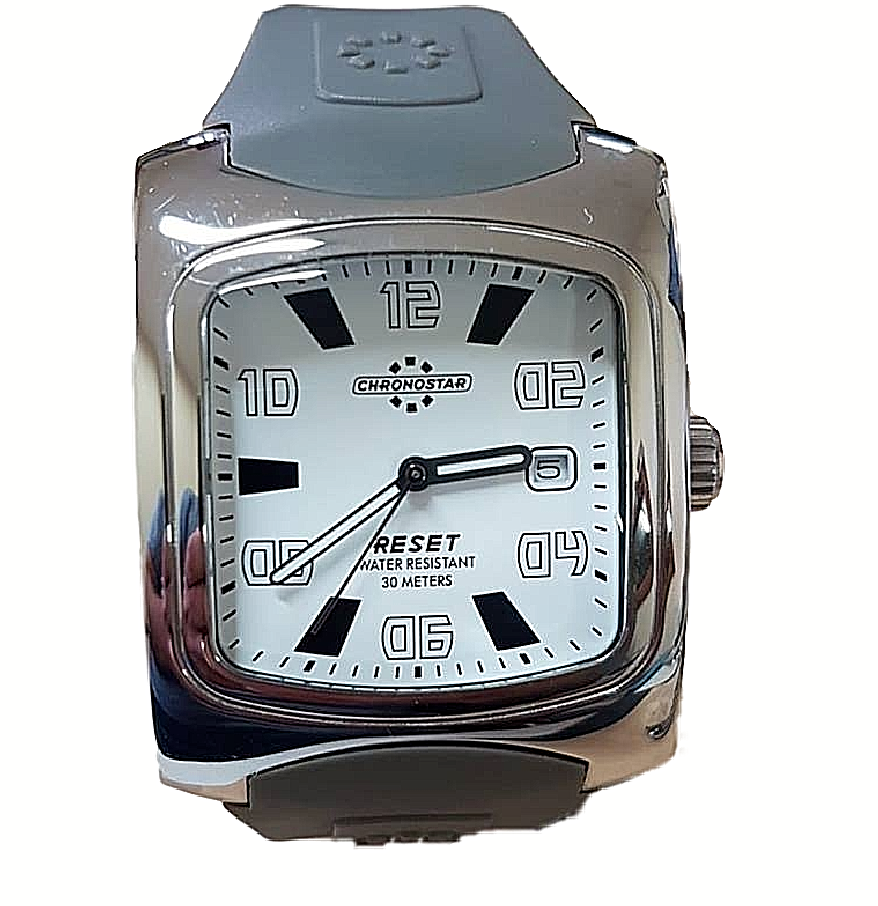 Orologio Chronostar Adventure No Limits Quarzo Acciaio Grigio Vetro Minerale Baf