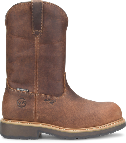 Pre-owned Double-h Boots Men's 11” Nomad Round Toe Wellington Western Boot Brown - Dh4157,