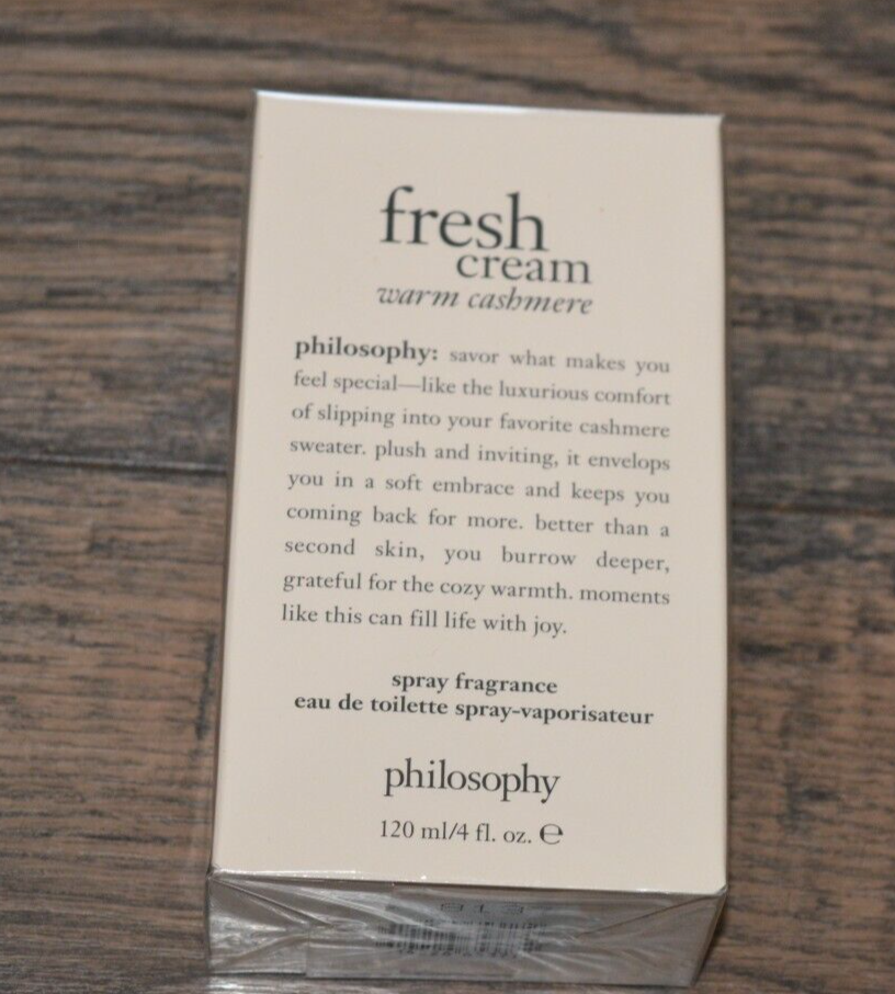 PHILOSOPHY FRESH CREAM WARM CASHMERE SPRAY FRAGRANCE, 4 OZ. 