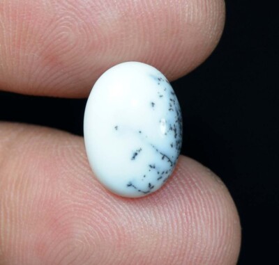 4.45 Cts. 100% Natural Dendrite Opal Oval Cabochon Flat Back Loose Gemstones