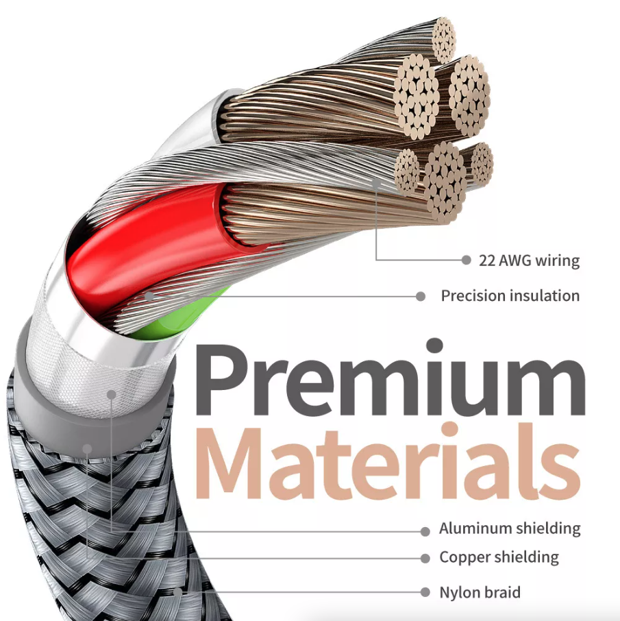 Braided Fast Charger Cable Heavy Duty USB lot Cord For iPhone 14 13 12 11 X XR 8