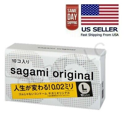 Sagami Original 002 Ultra Thin 0.02MM Condom Size L 10Pcs - US Seller