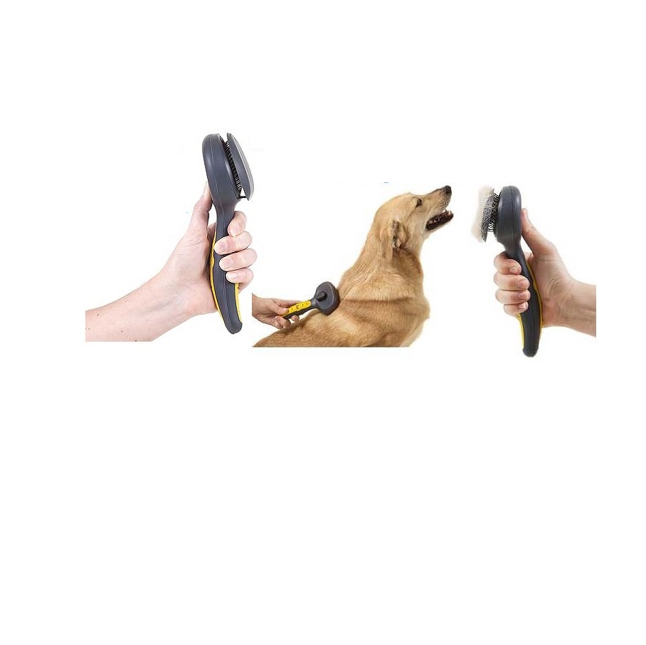 GRIPSOFT Self Cleaning Slicker for Dog Small or Large Coat to perfection