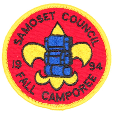 1994 Fall Camporee Samoset Council Patch Wisconsin WI Boy Scouts BSA