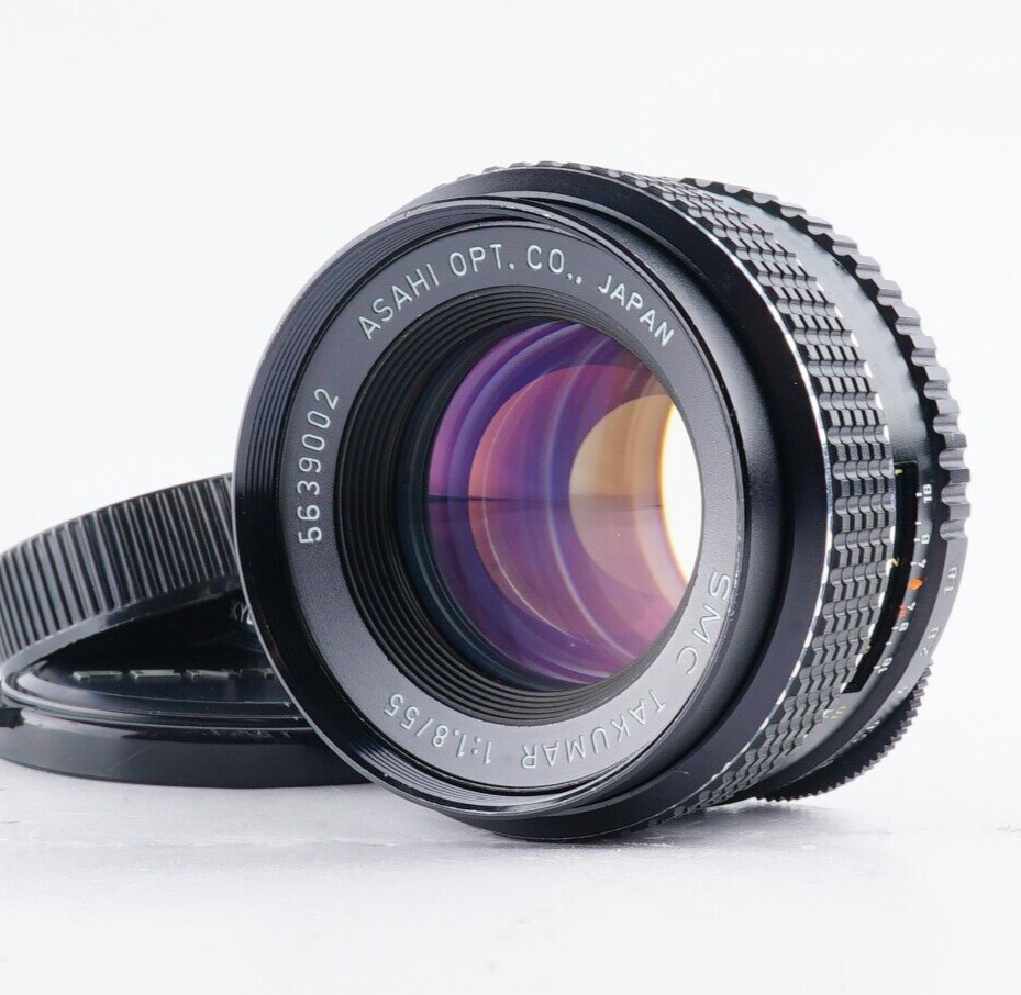 美品 Pentax SMCT 55mm f1.8 MF Lens for M42 EX+5 PENTAX SMC TAKUMAR 55mm F/1.8 Standard MF Lens for M42