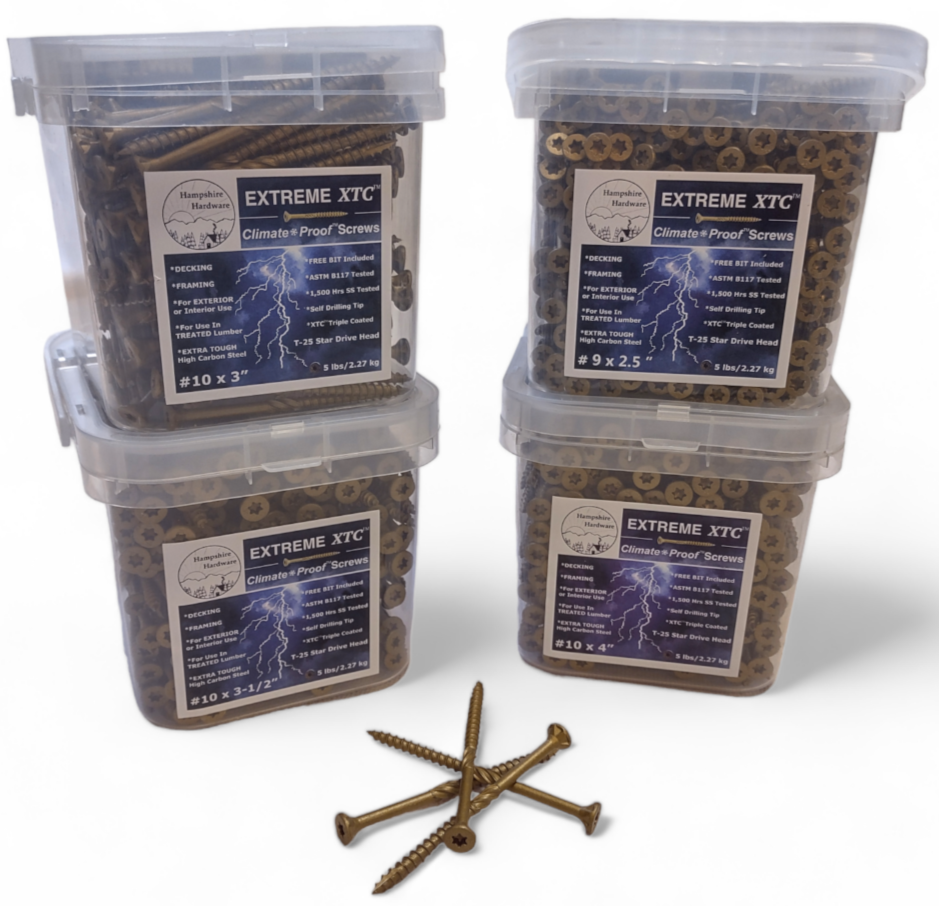 XTC™ Climate Proof™ Decking and Framing Screws #10 x 4"
