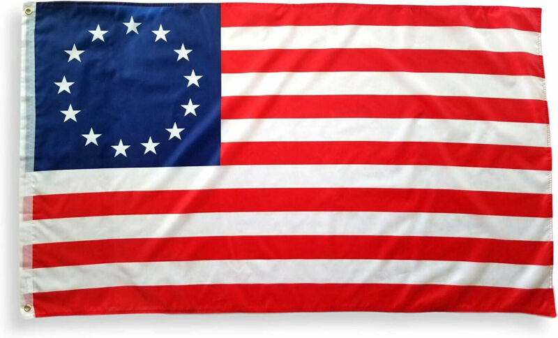Betsy Ross US Flag 3x5 ft 13 Stars 1776 Colonial Historical American USA Banner