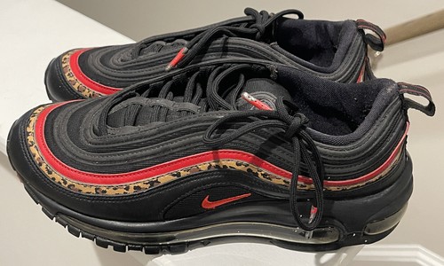 Nike Air Max 97 Leopard Pack 2019 Womens Size 7.5 Black Red