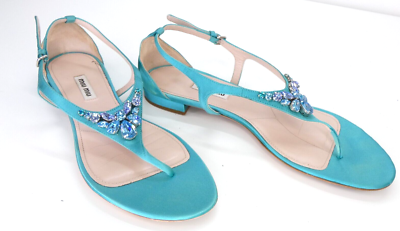 Turquoise thong best sale sandals