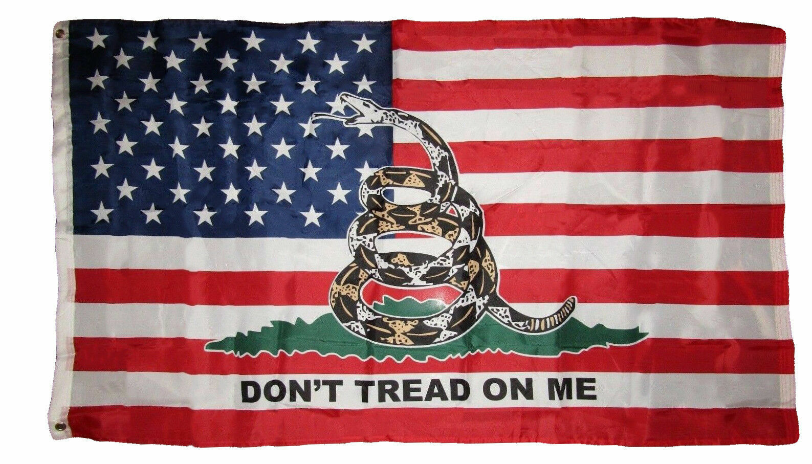 3x5 USA American Gadsden Don't Tread On Me Flag 3'x5' Banner Grommets Premium 