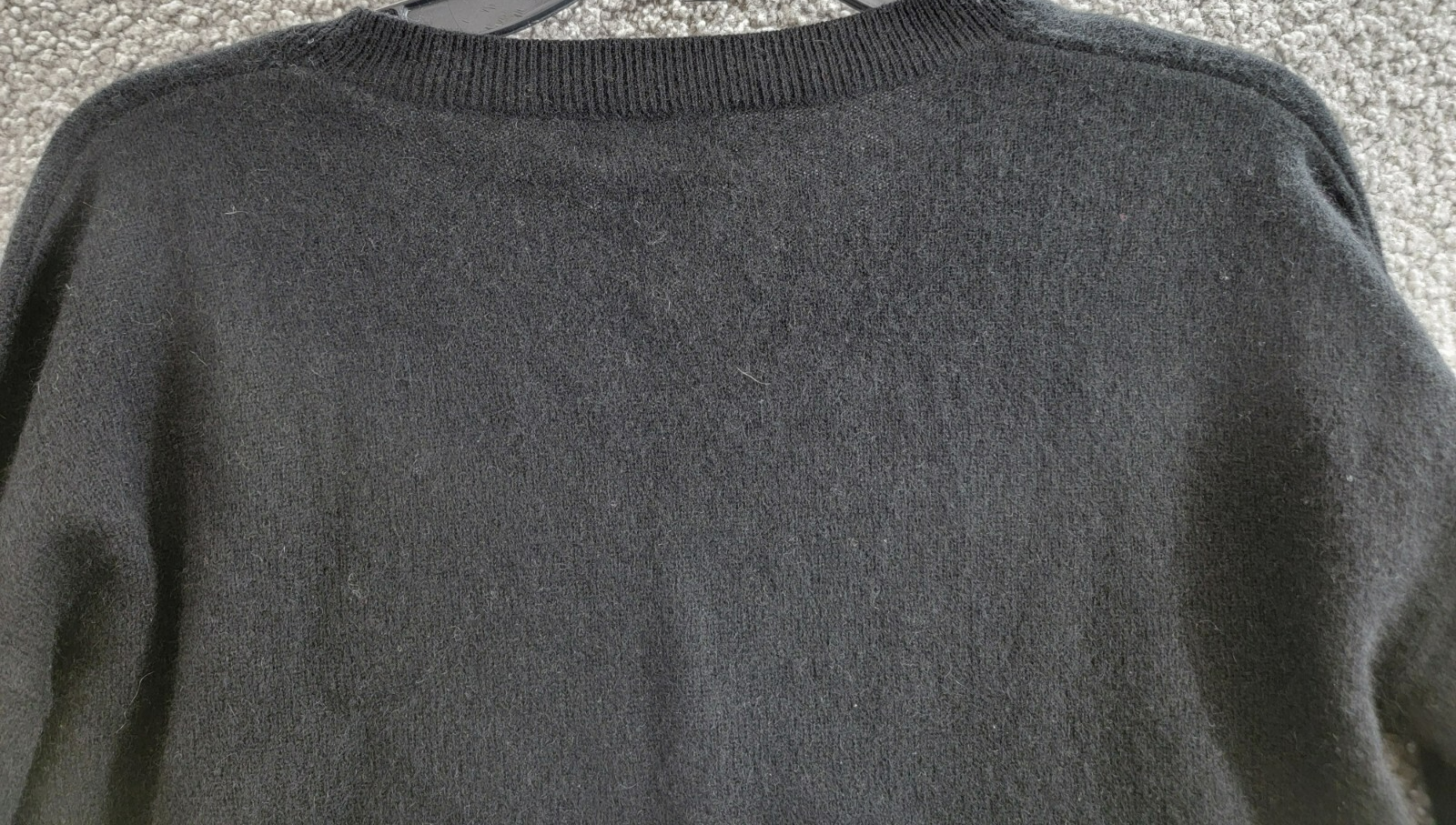 C by Bloomingdale's Cashmere V-Neck Cardigan Women's XS Black Button Closure L/S - Picture 12 of 16
