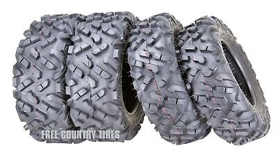 Full Set ATV UTV Tires 27x9-14 27x9x14 Front & 27x11-14 27x11x14 Rear 6PR Mud