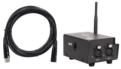 American DJ WIFI NET 2 ArtNet /sACN XLR RJ45 2.4G 2 Port Wireless Node+DMX Cable