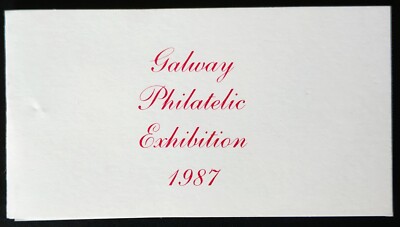 IRELAND 1987 GALWAY PHILATELIC EXHIBITION BOOKLET NO 125 OF 300 ISSUED MNH DX 79