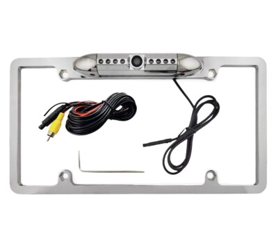 License Plate Frame Backup Camera for Kenwood DNX574S DNX6980 DMX125BT DMX706S