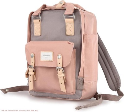 Himawari Backpack - 14.9'' Waterproof Bag (Grey & Pink)*BRAND NEW*