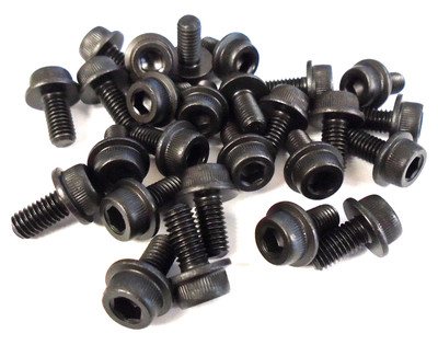 Bossard BN1392 M5x10 Knurled Cap Flange Steel Screws 5MM  Lot of 50 5094