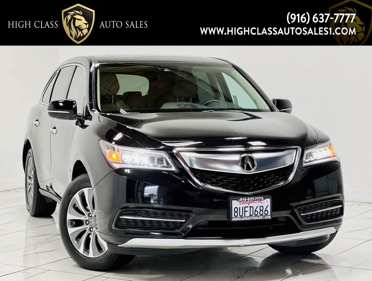 2016 Acura MDX w/Tech/Entertainment/AcuraWatch Plus 130212 Miles Crystal Black P