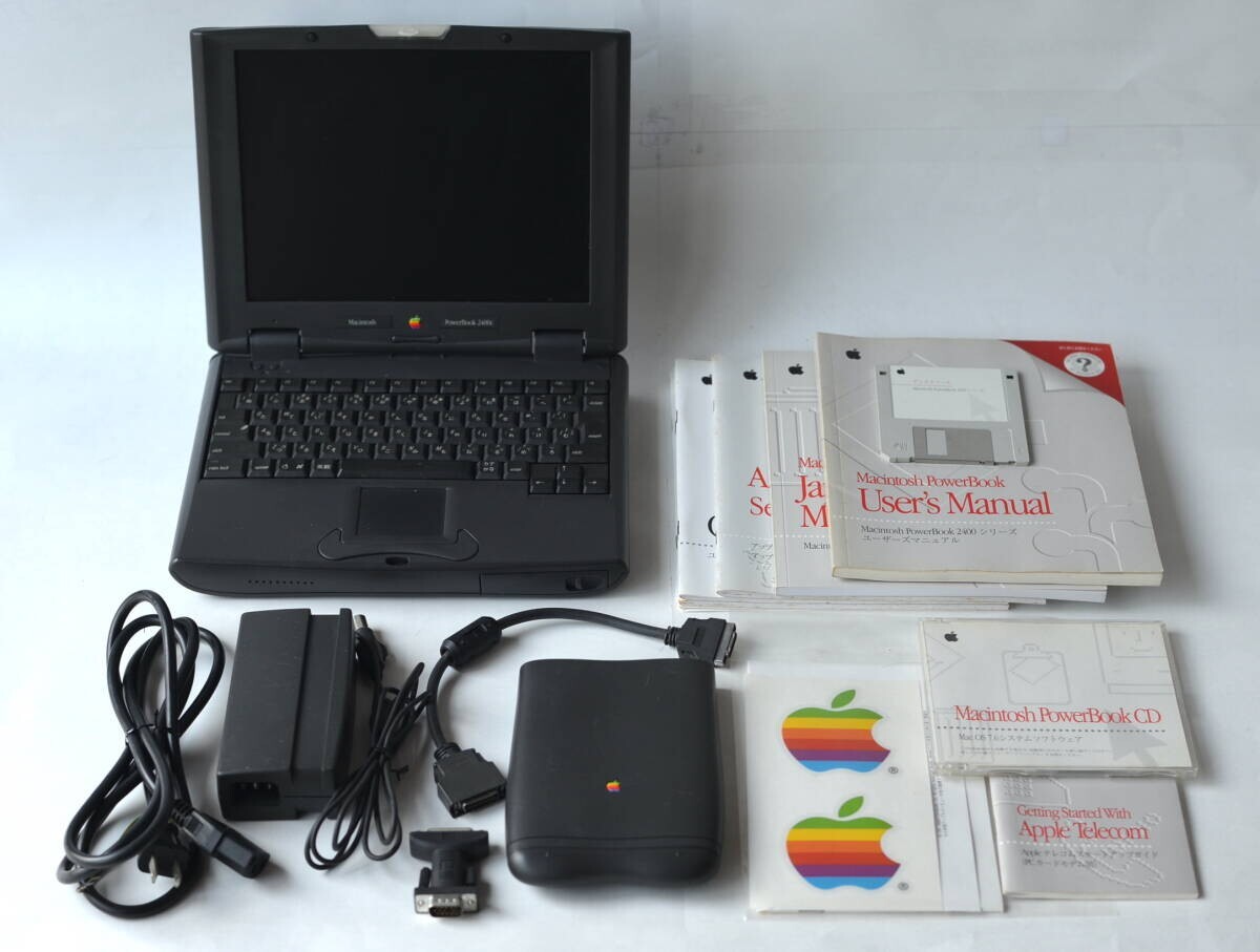 MacBook本体 Apple PowerBook 2400c 180Mhz Apple Macintosh PowerBook 2400c 180MHz/80MB/12GB/FDD/AC/OS w