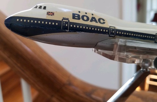 Aero Mini BOAC 747 Tomkins UK Aeromini with Stand-LAST LISTING OF THIS ITEM!