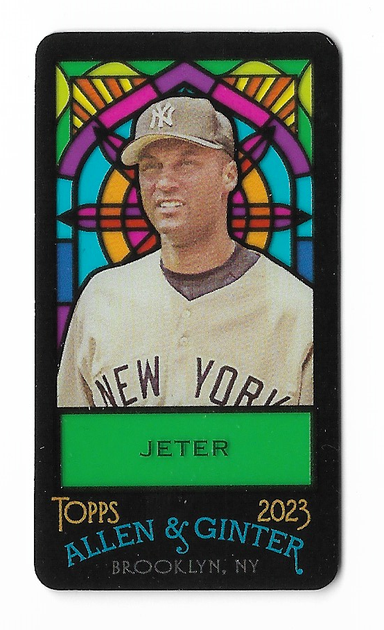 小物 Jeter DEREK JETER 2023 TOPPS ALLEN & GINTER STAINED GLASS MINI SSP