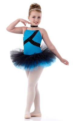 Lot of 5 Debut 5-Child X-Small Dance Costume Turquoise Sequin Tap Ballet Tutu
