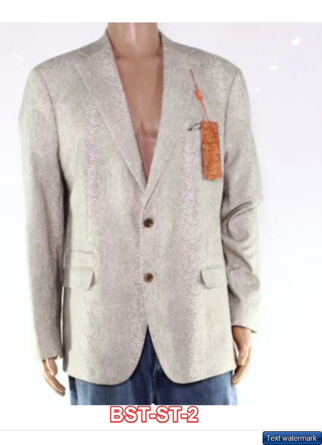 TALLIA ORANGE Mens Beige Single Breasted, Stretch Blazer Jacket XXL/XL/S/M