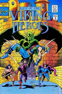 Last of the Viking Heroes #3 VG 1987 Stock Image Low Grade