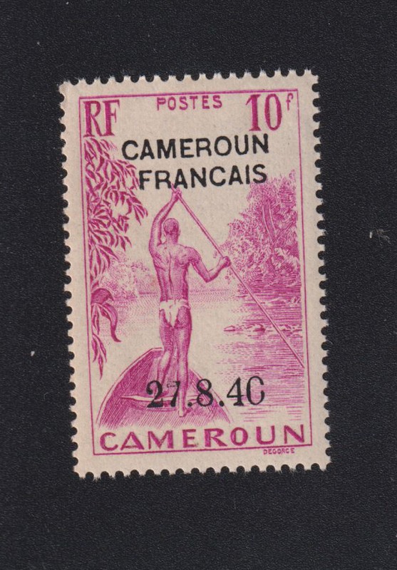 Timbre Cameroun Colonie FranÃ§Aise, NÂ° 231a, 10 F Gomme Sans CharniÃ¨Re 0709c â¤ï¸â¤ï¸