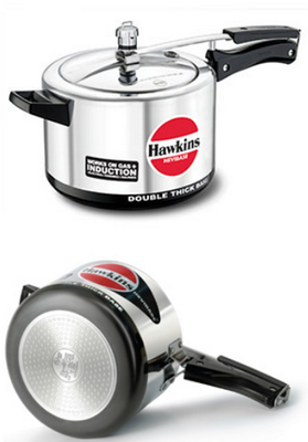 Hawkins Hevibase Pressure Cooker 5L For Gas Induction Cerami