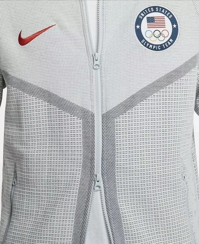 Pre-owned Nike Mens Sportswear Windrunner Usa Olympic Team Tech Pack Hoodie Xl Ct2798-043 In Multicolor