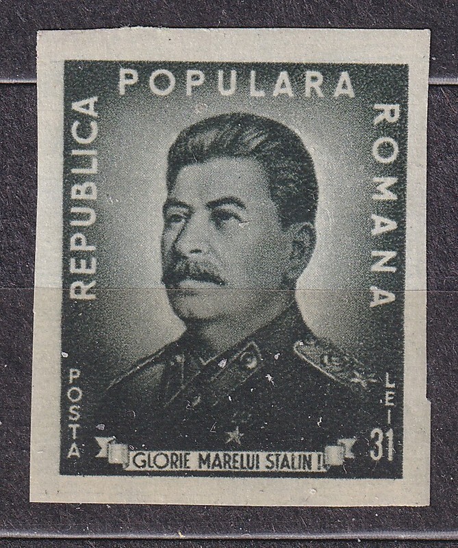 Timbre Roumanie 1949 Sc#718 Mnh**, 70e Anniversaire De Staline. Imperforate.